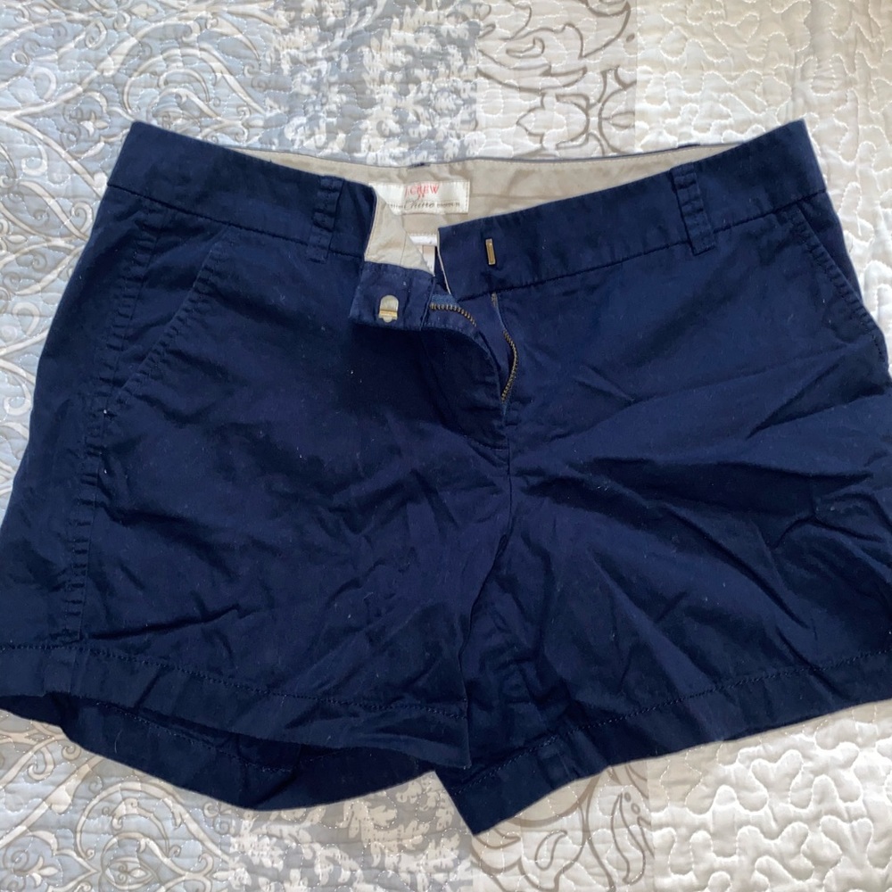 J. Crew 4” Navy Stretch Chino Shorts Size 10